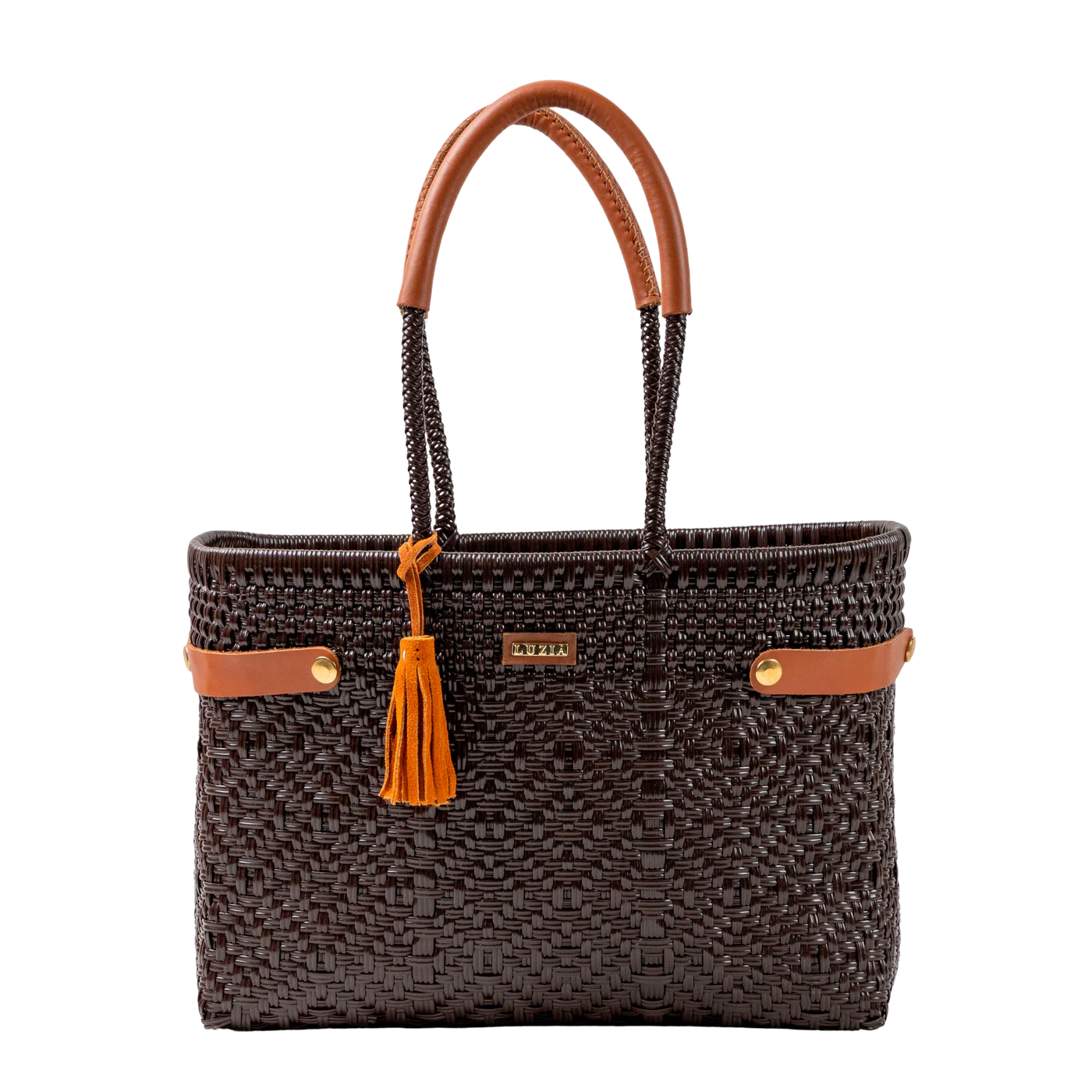 Luzia Open Woven Basket Tote