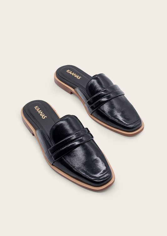 Congo Leather Square-Toe Mule