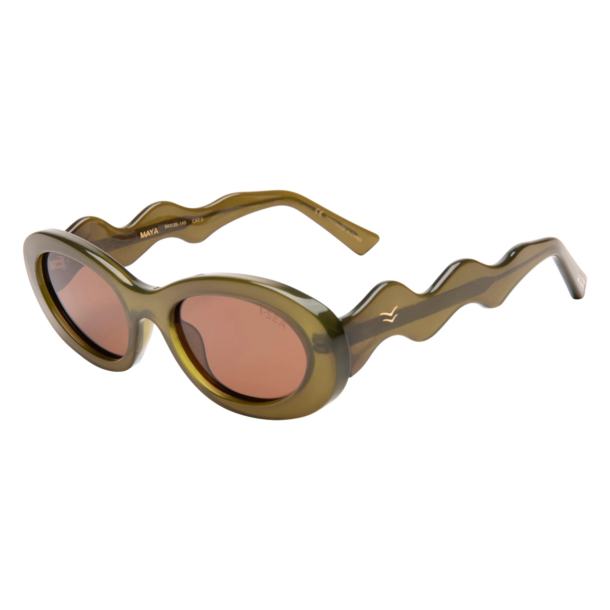 Maya Oak/Brown Sunglasses