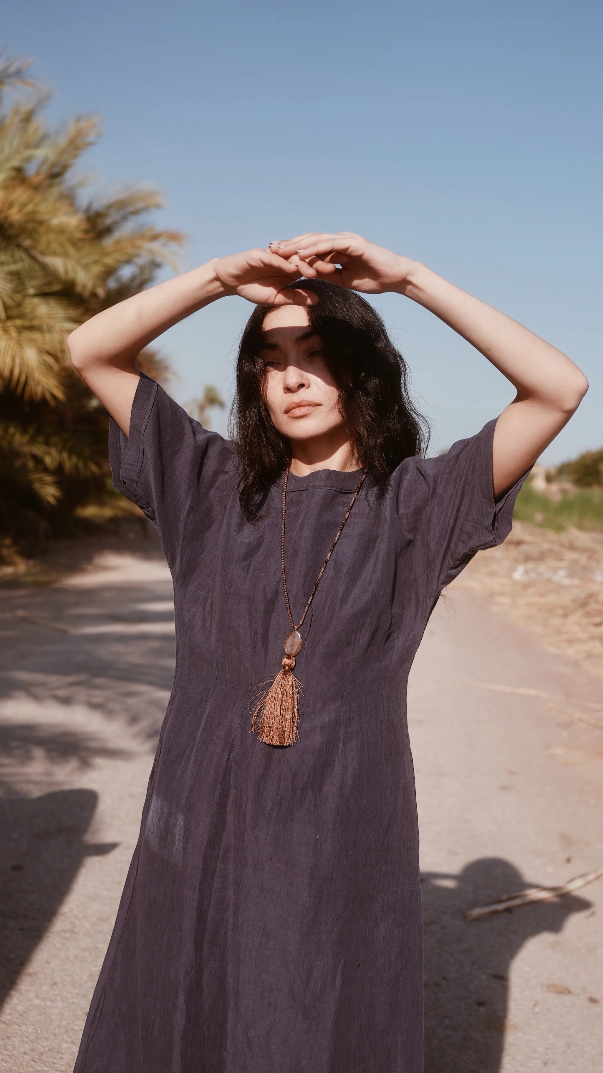 Wailea Dress in Blueberry