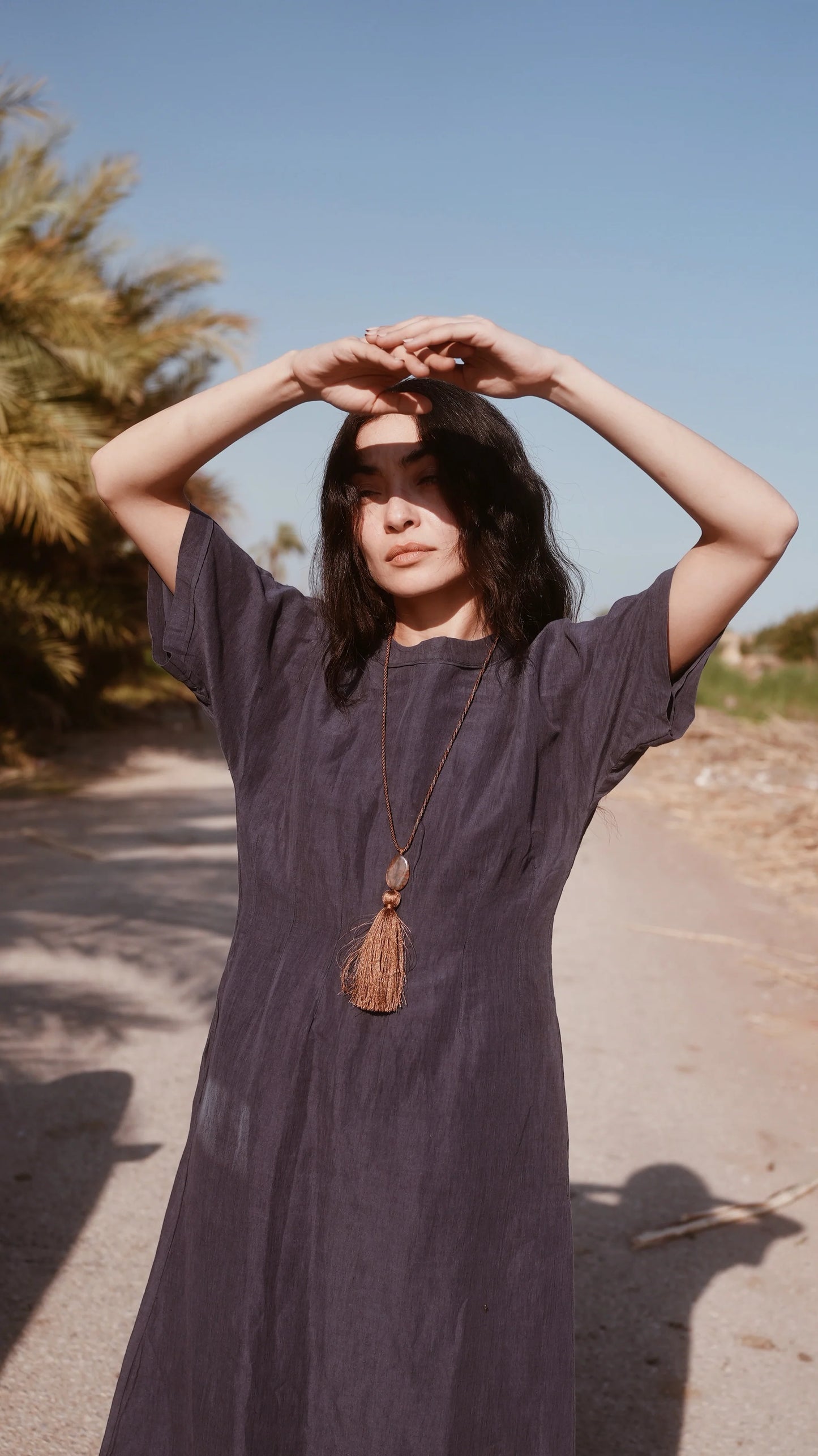 Wailea Dress in Blueberry