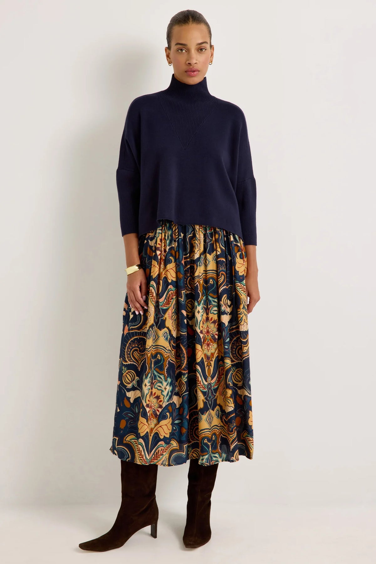 Claudie Popover in Navy