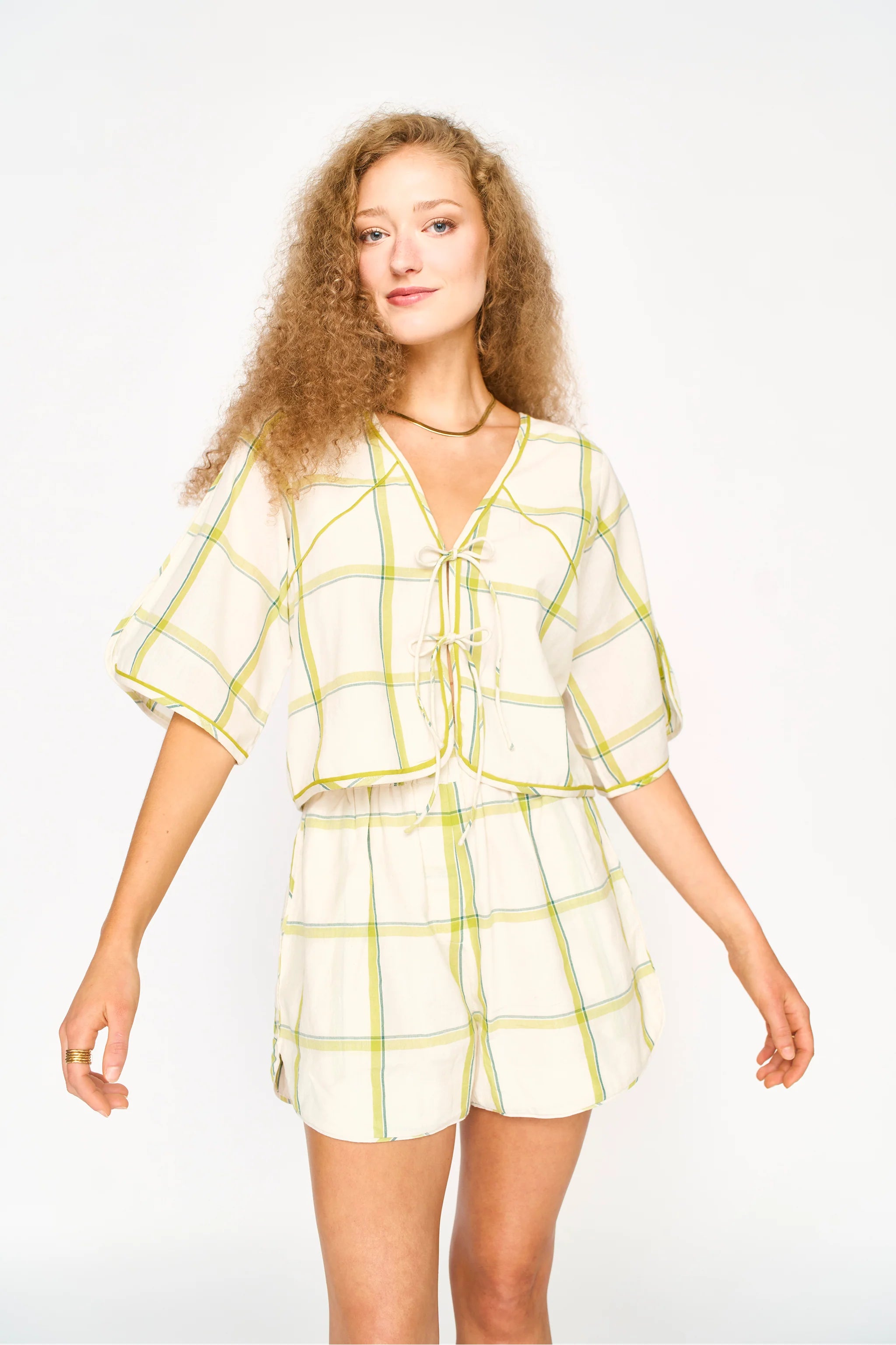 Seychelles Top in Belize Plaid