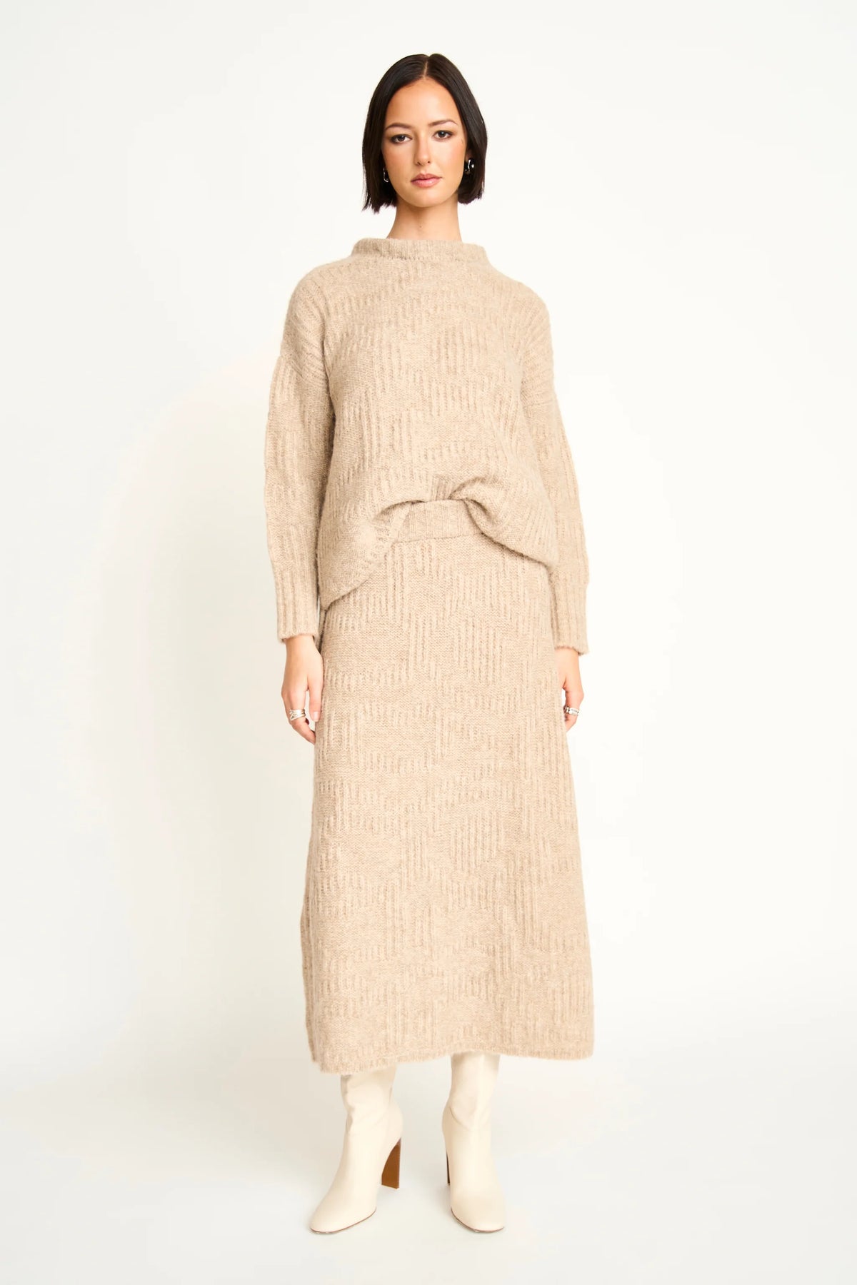 Estes Knit Skirt in Wheatfield