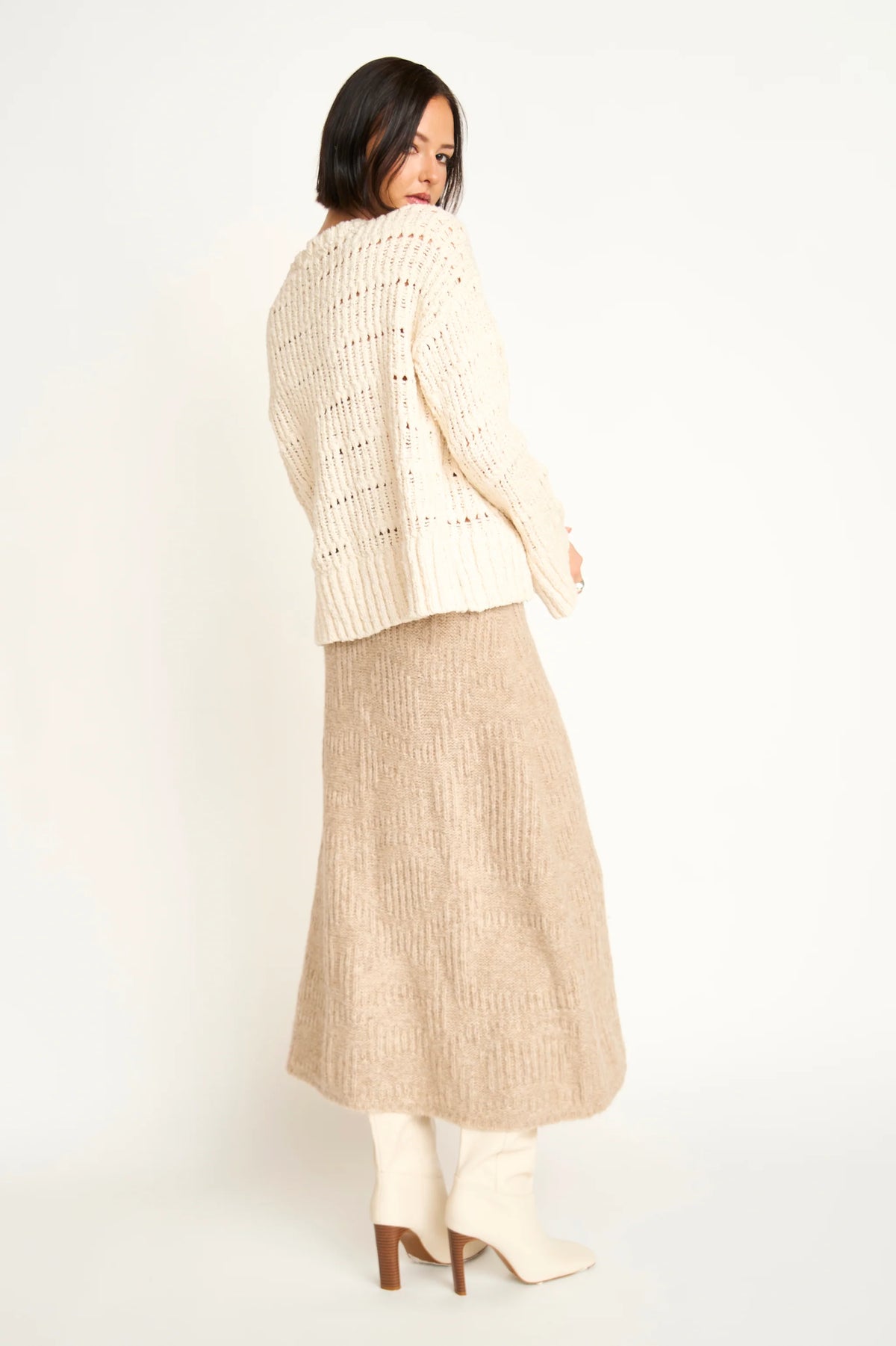Estes Knit Skirt in Wheatfield