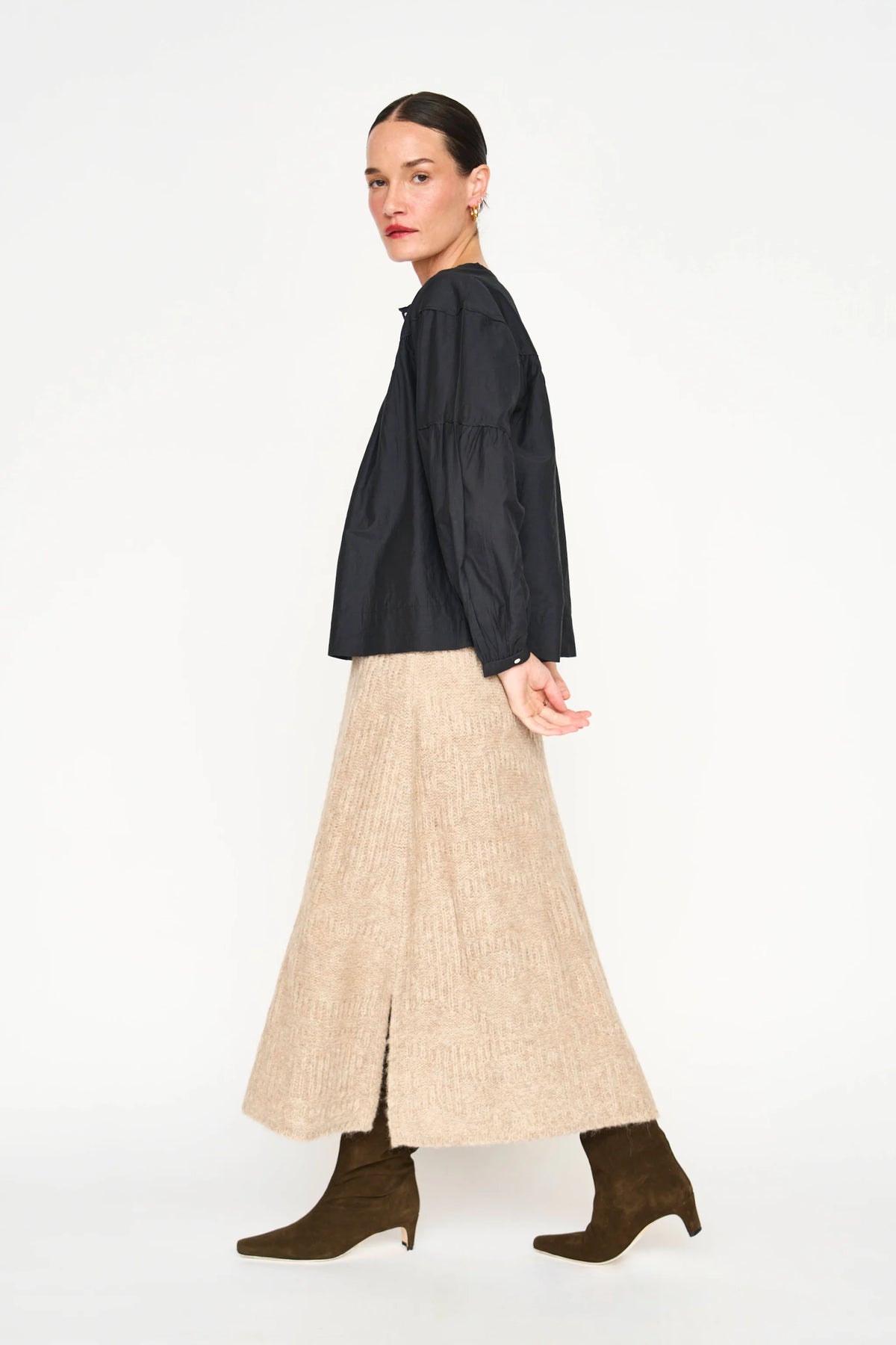Estes Knit Skirt in Wheatfield