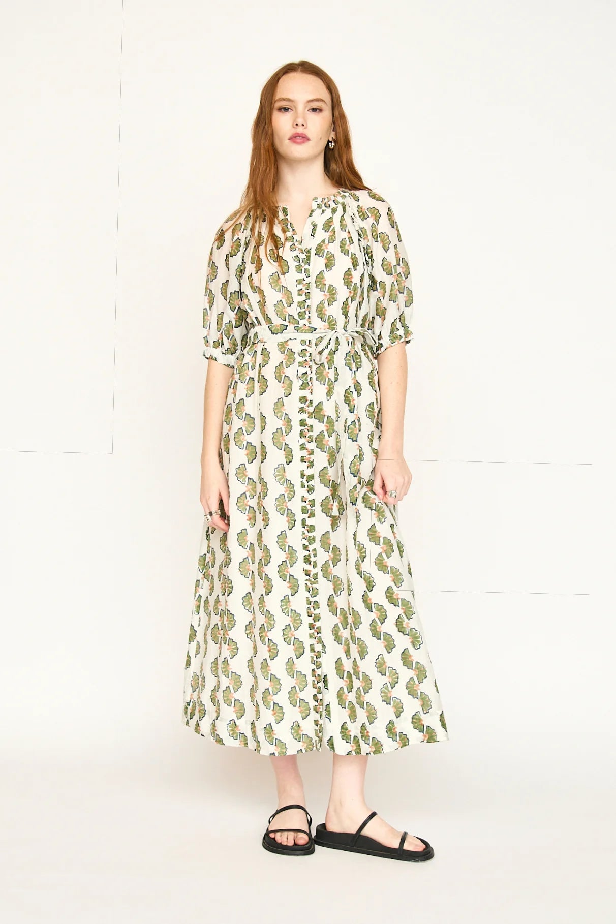 Somerset Dress In Dill Orchard