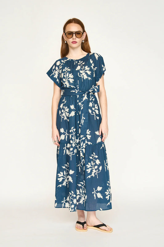 Vienna Maxi Dress in Navy Fig