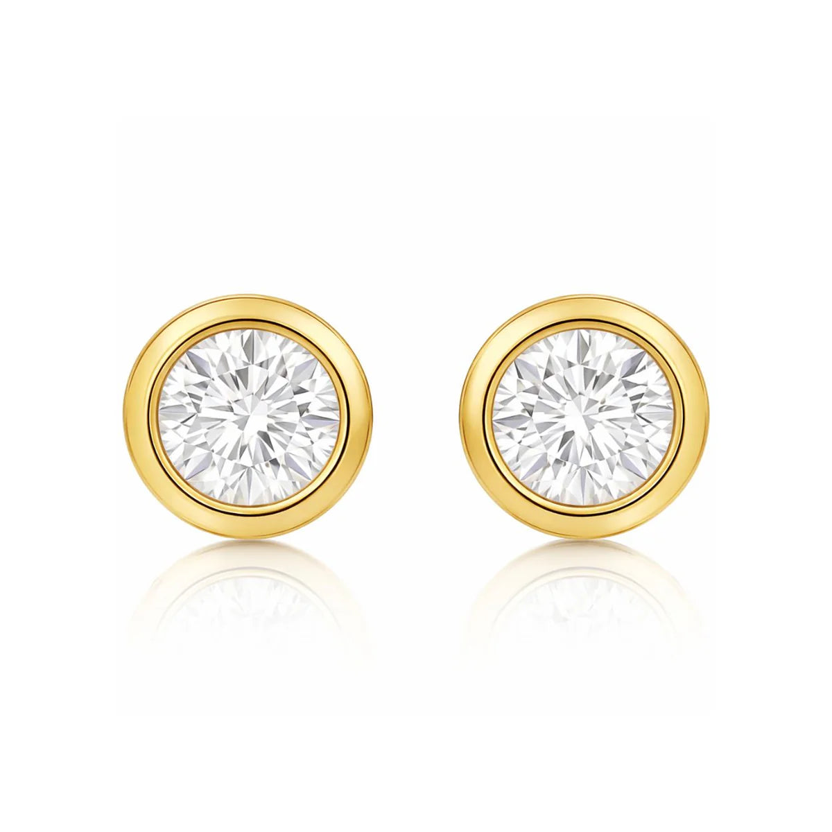 Cateana Bezel Stud Earring
