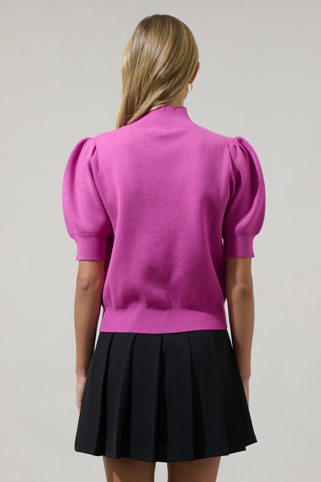 Russel Heart Puff Sleeve Sweater