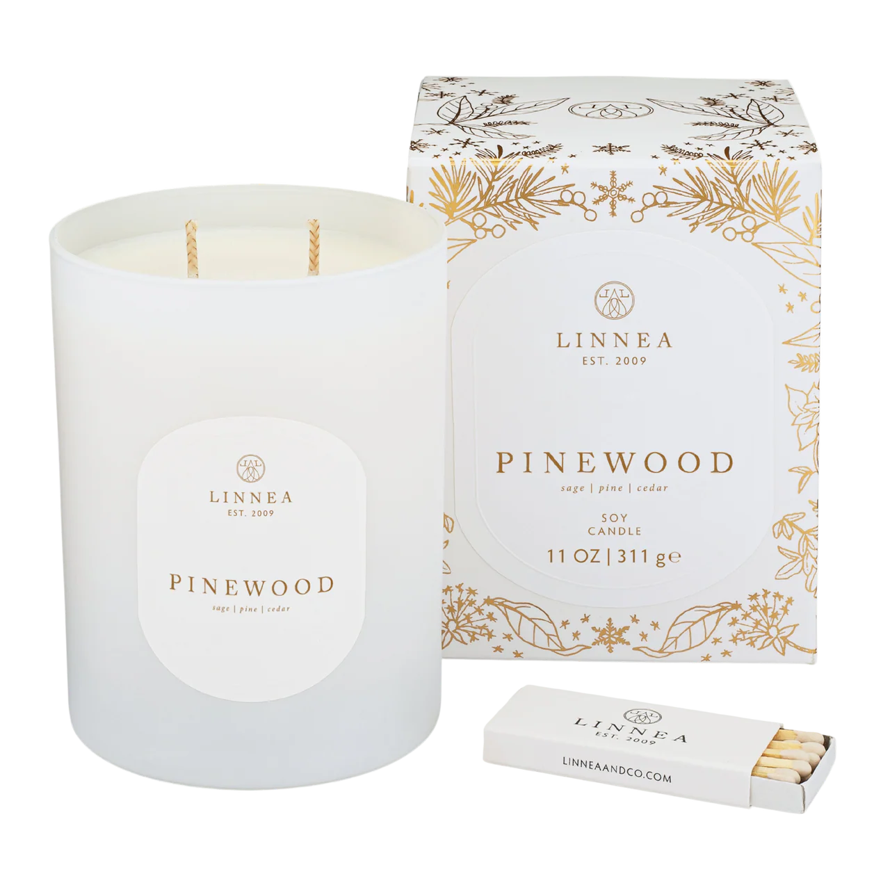 Pinewood Large Candle