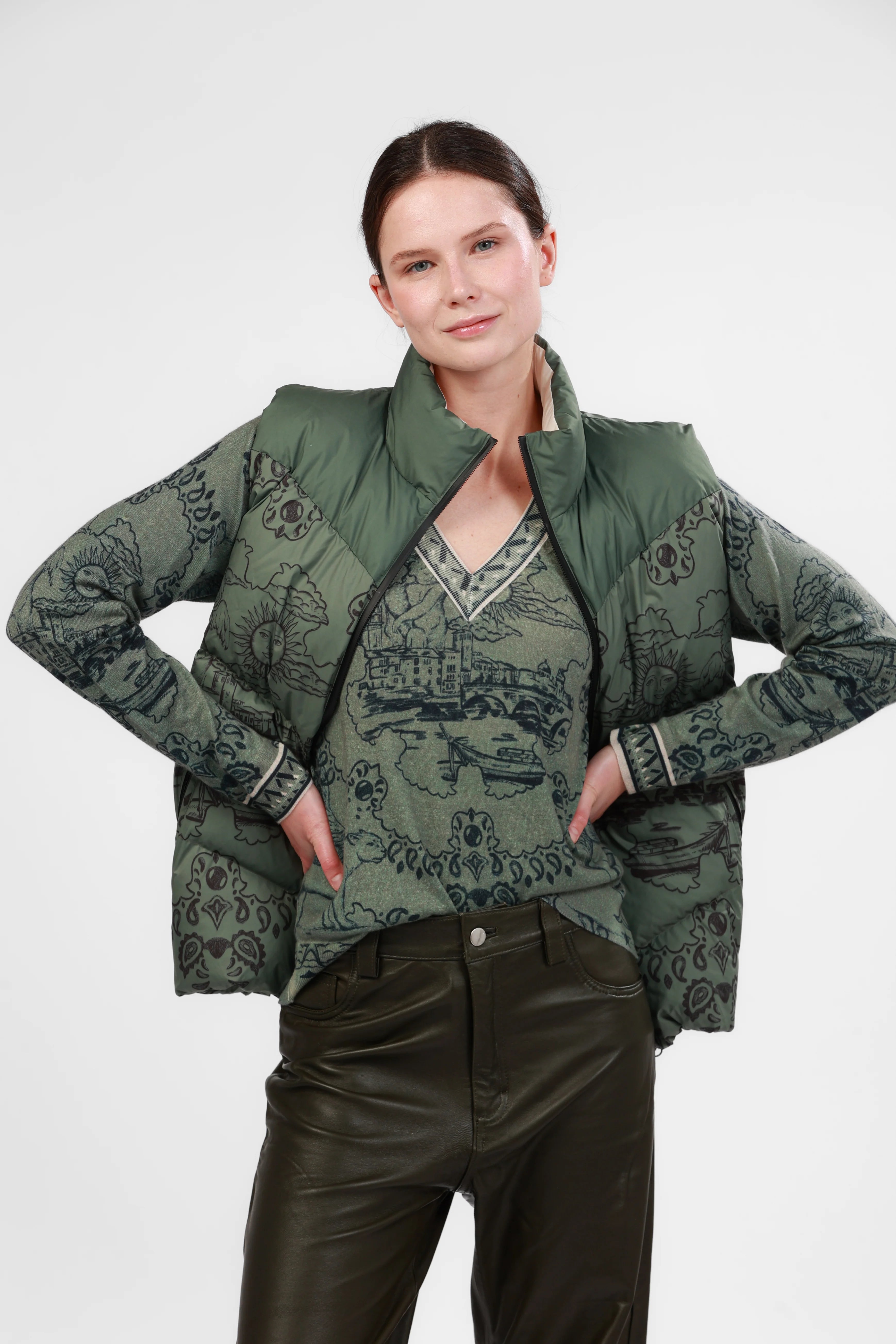 Italian Coast Green Vest