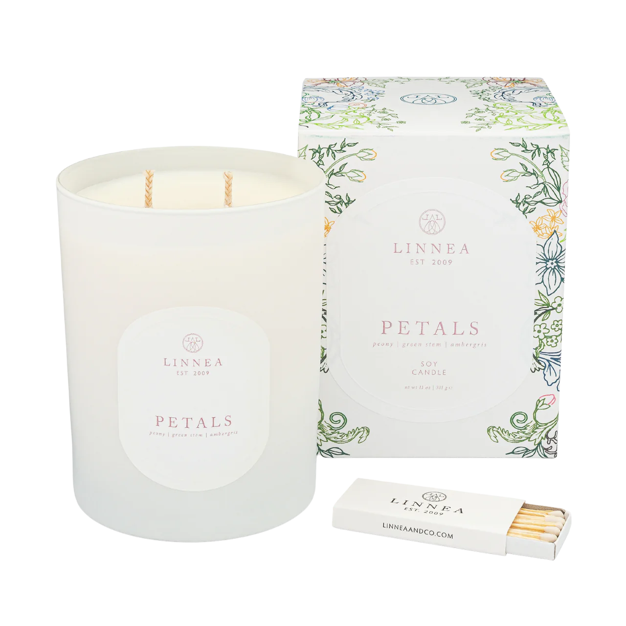 Petals Large 2 Wick Candle