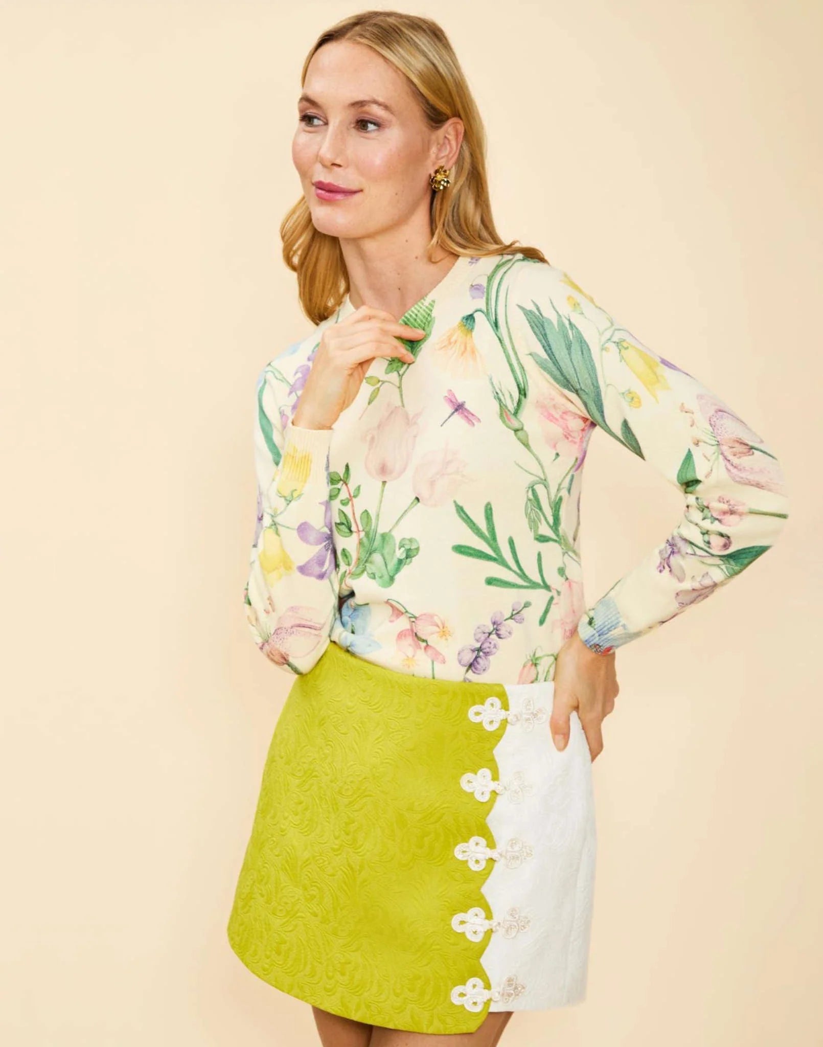 Phoebe Sweater in Blooming Vine