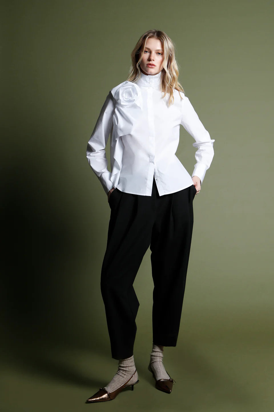 Side Rosette Shirt
