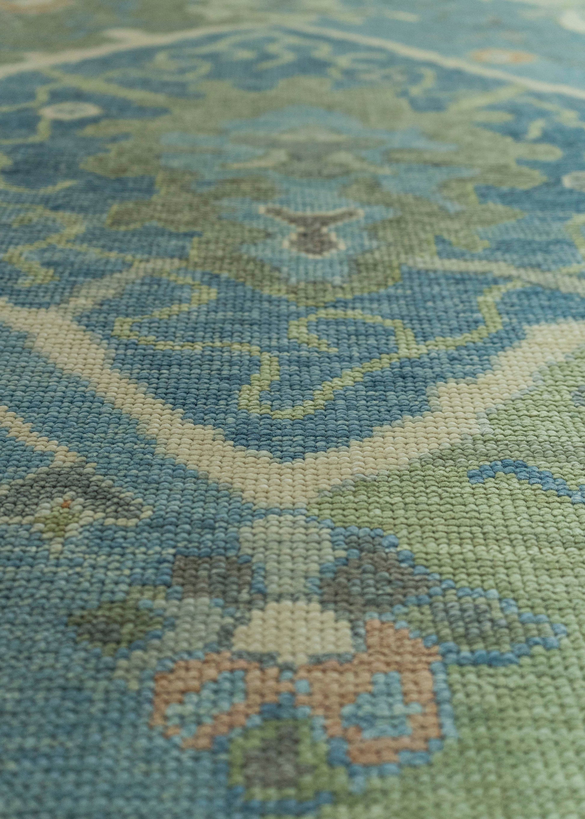 Turkish Oushak Runner 3' x 12'4"