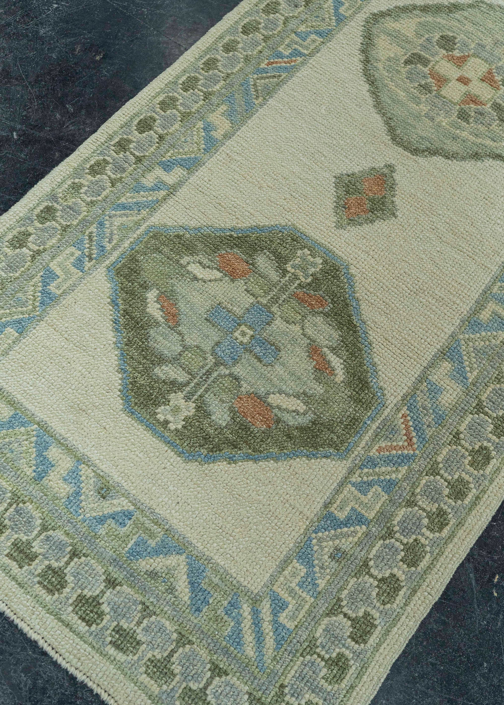 Turkish Oushak Runner 2'7" x 10'8"