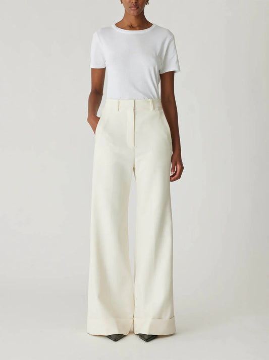 Refined Suiting Wide-Leg Trouser