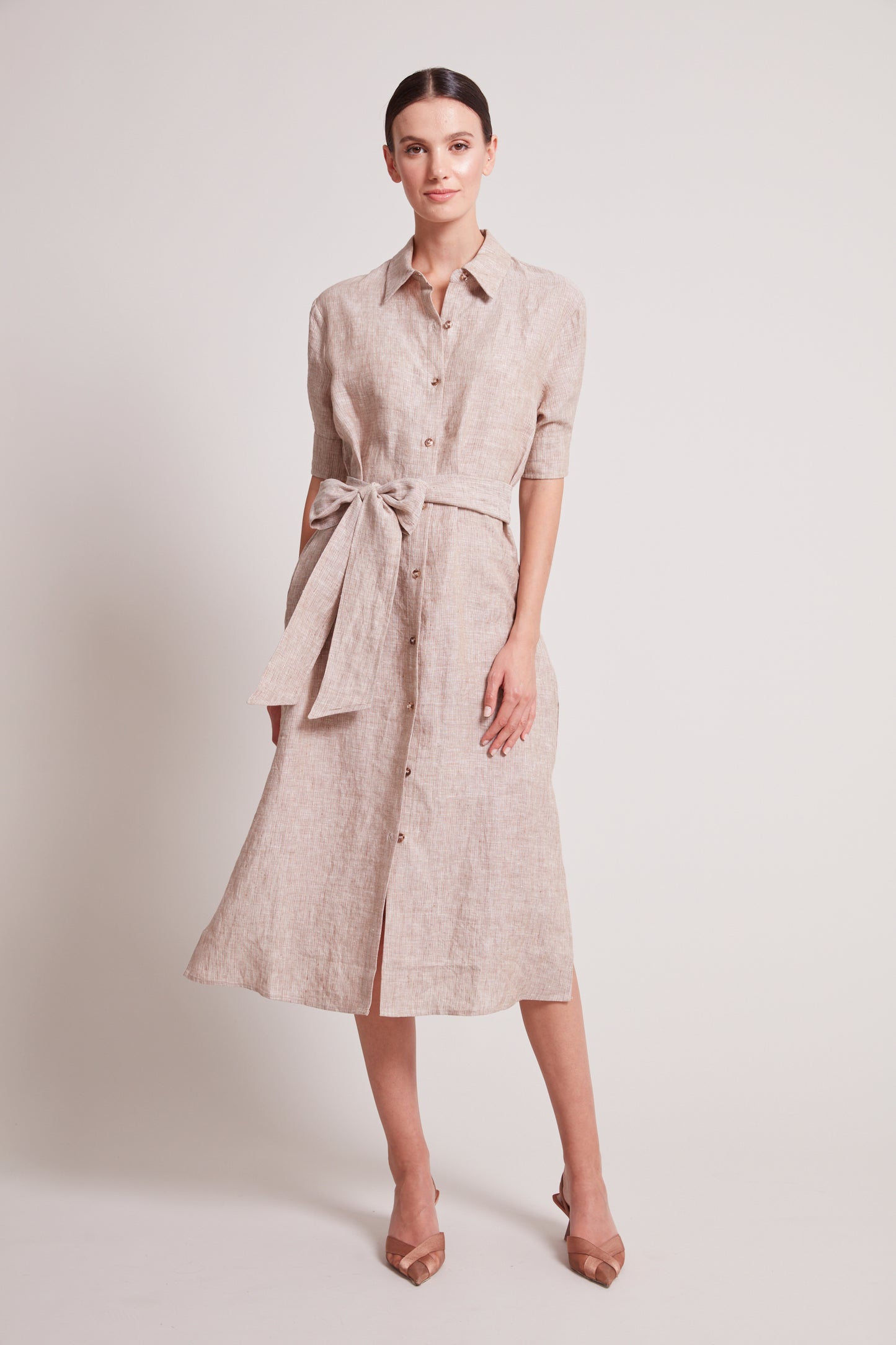 Randi Long Buttoned Shirt Dress