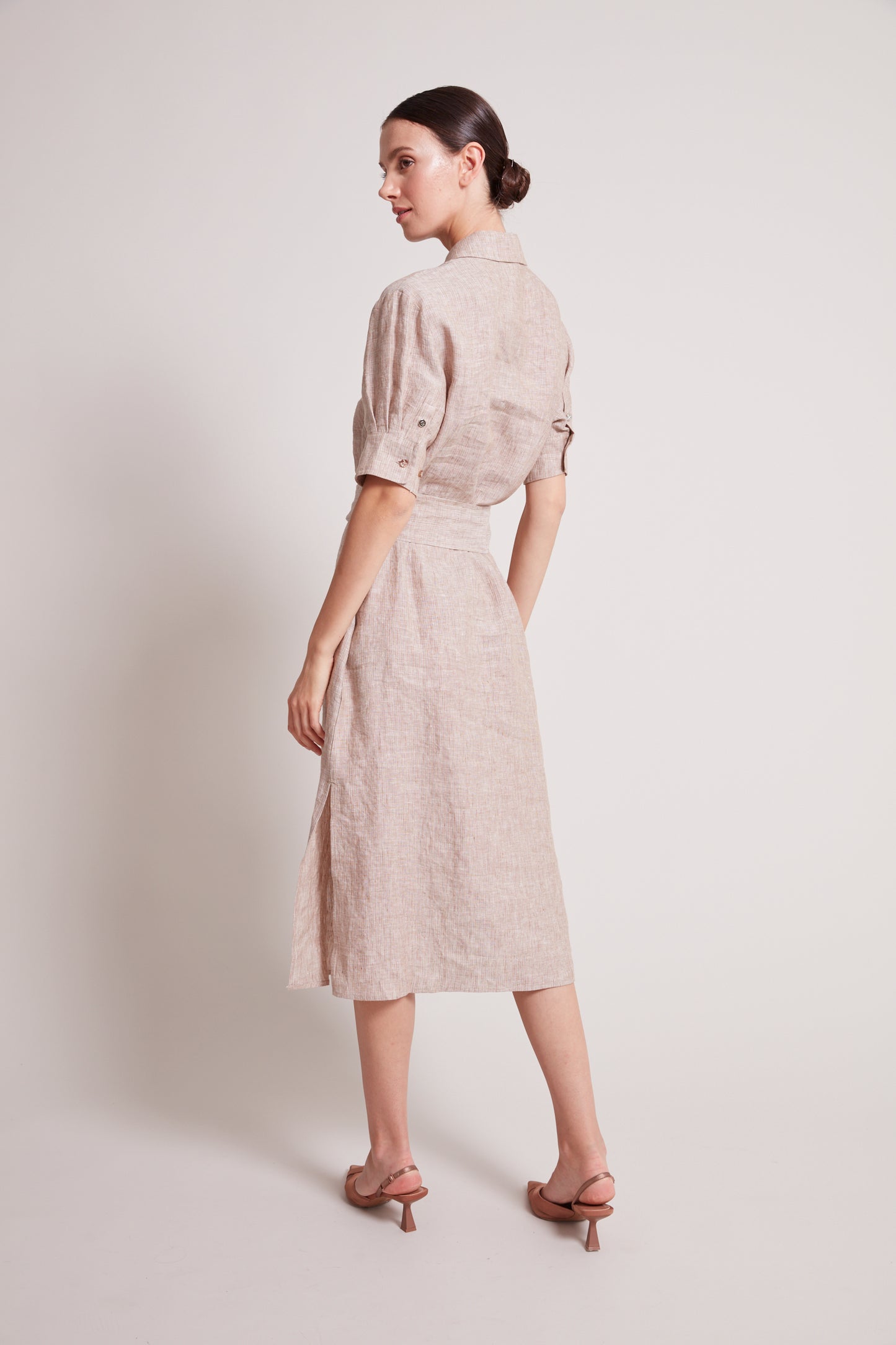 Randi Long Buttoned Shirt Dress