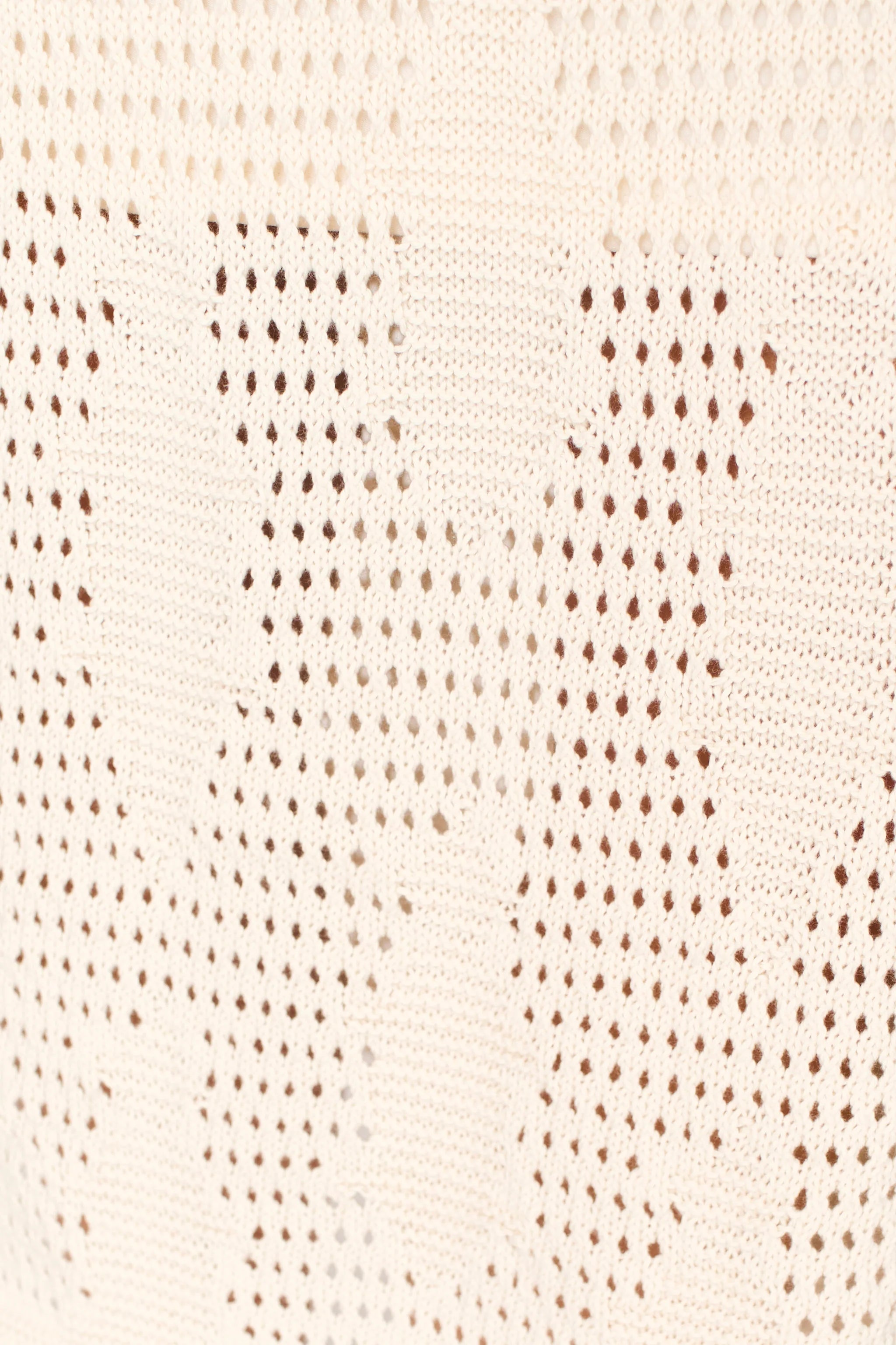 Lokaro Pointelle Skirt in Bone