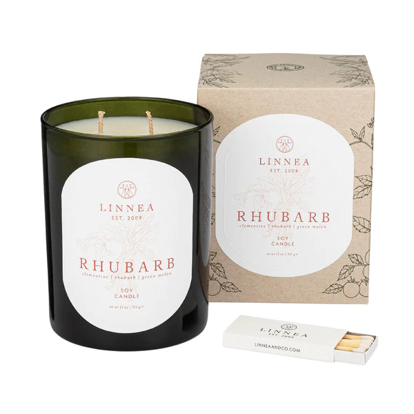 Rhubarb 2 Wick Candle