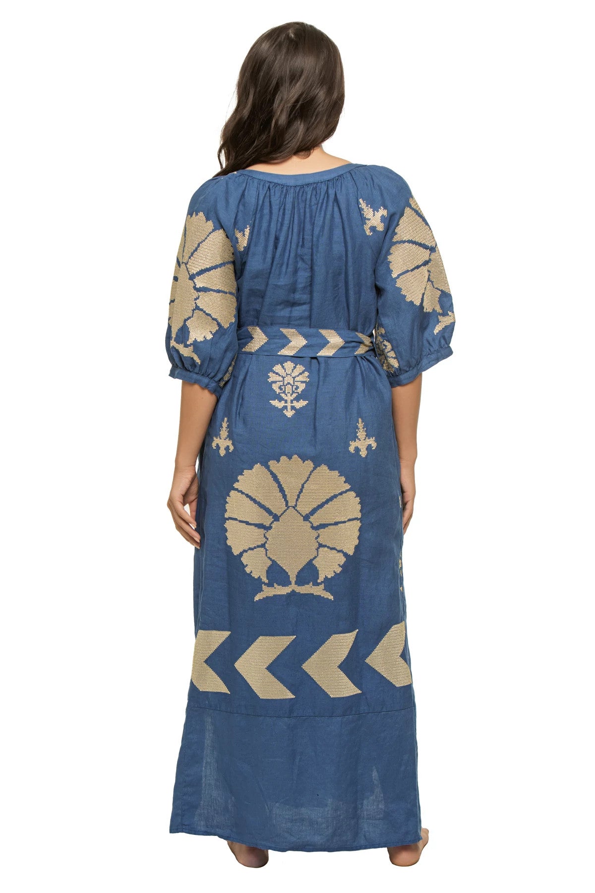 Aeolis Belted Maxi Dress