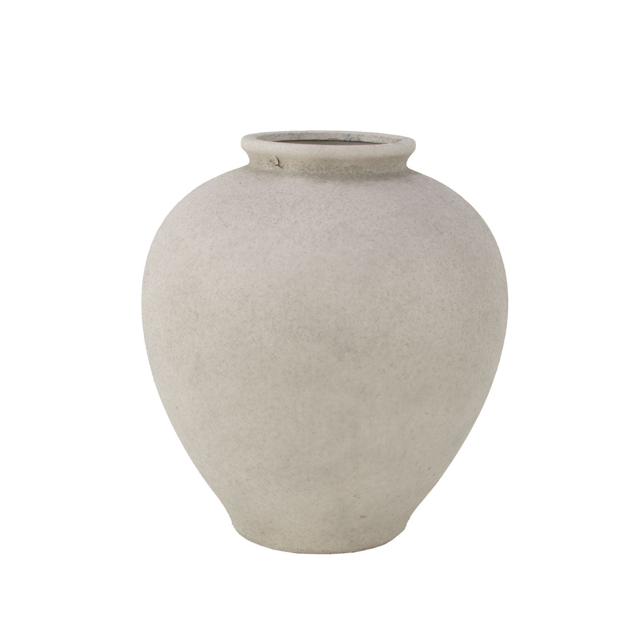 Round Grey Jar