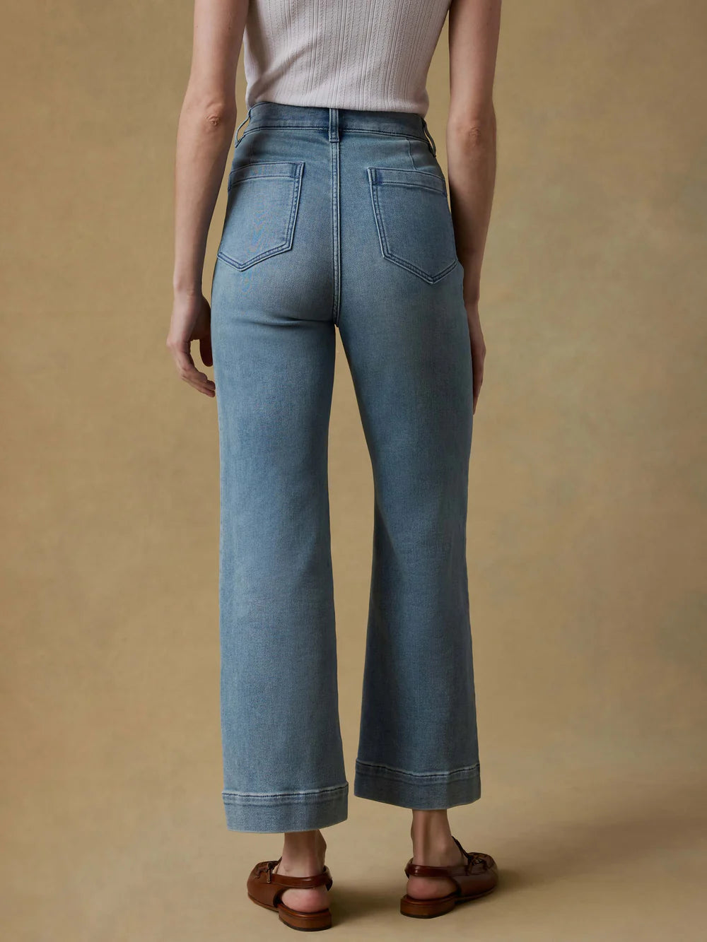 Stretch Terry Patch Pocket Ankle Pant
