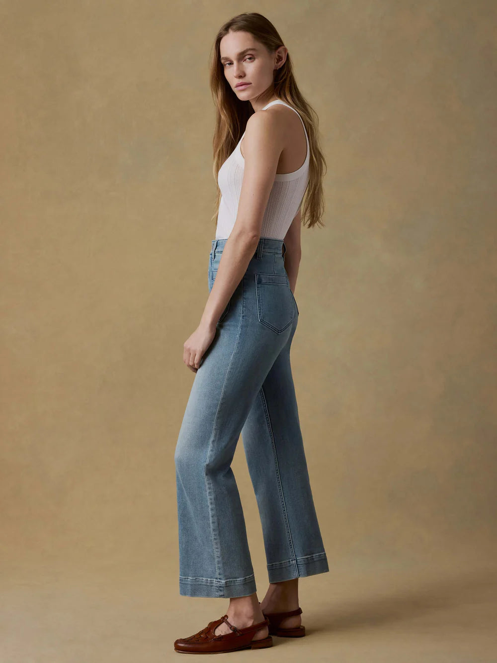 Stretch Terry Patch Pocket Ankle Pant