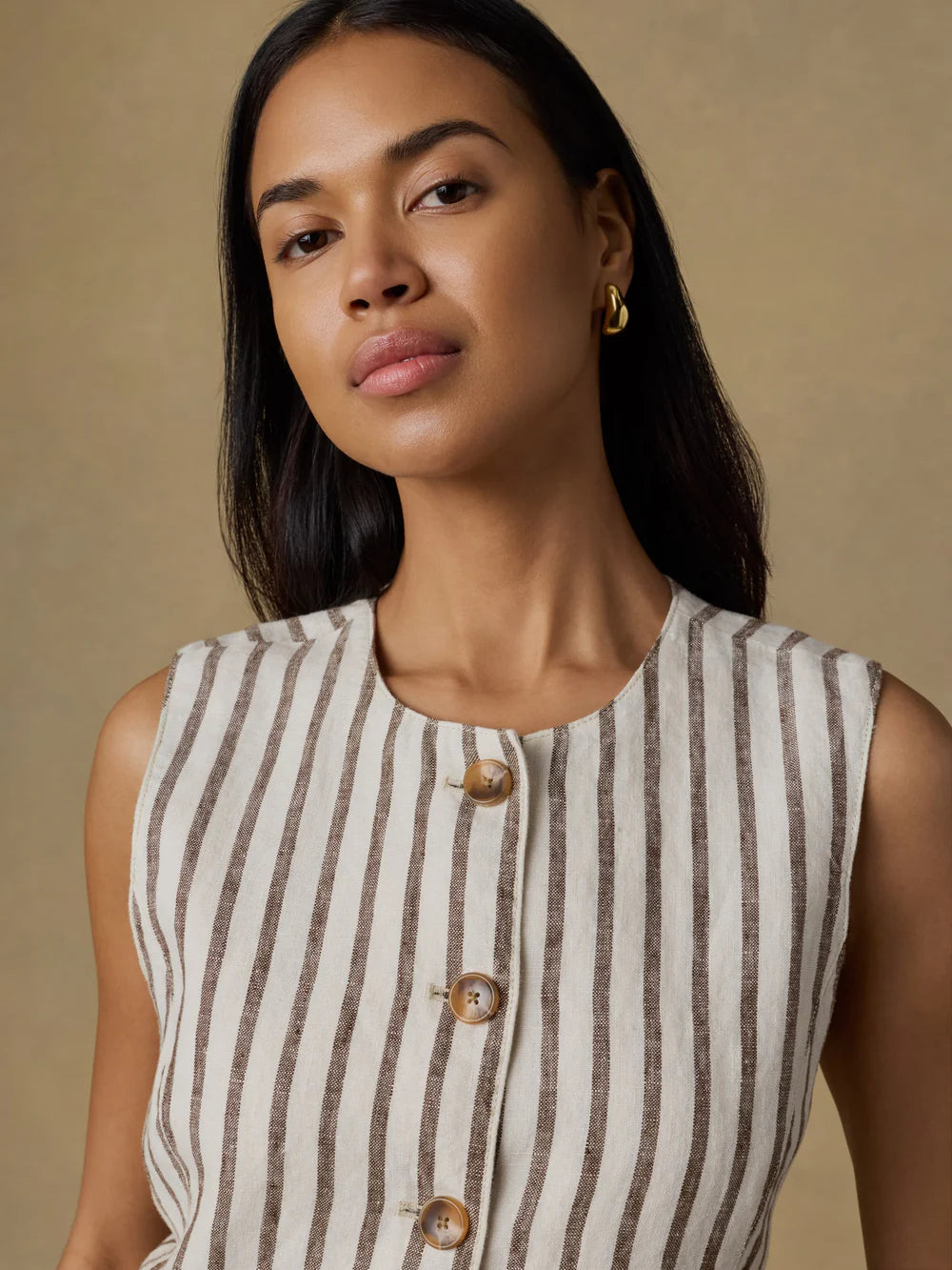 Sun Strider Linen Vest