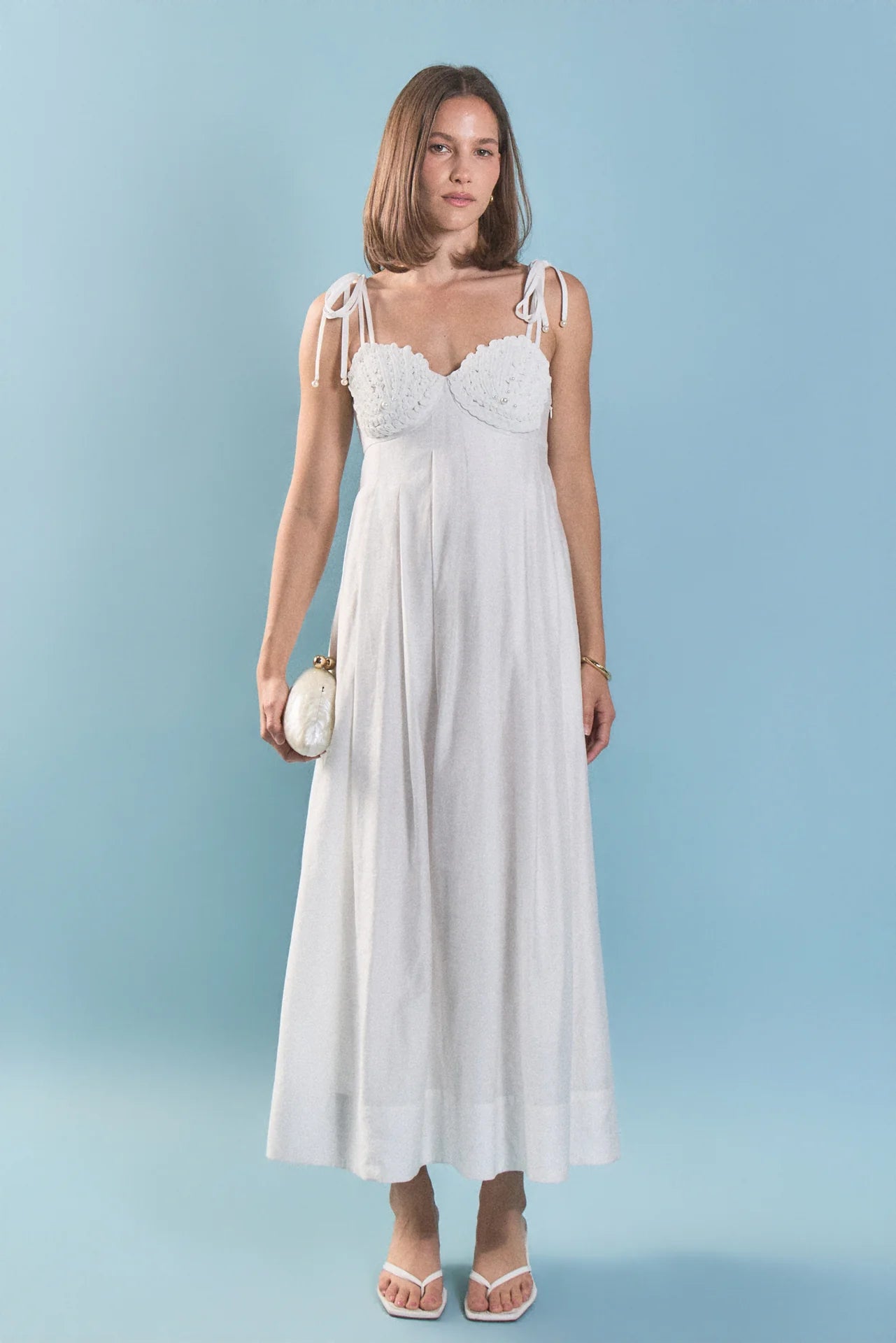 Pearl Seashell Maxi Dress