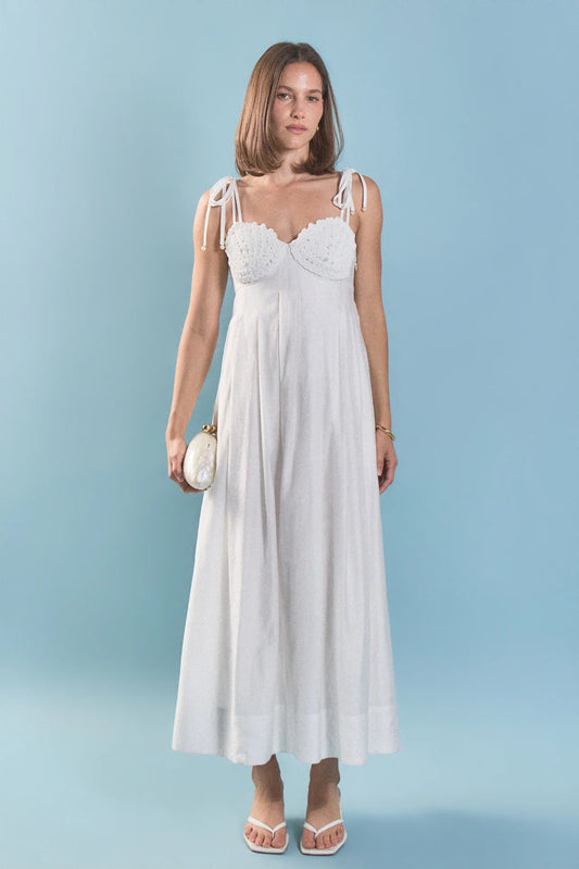 Pearl Seashell Maxi Dress