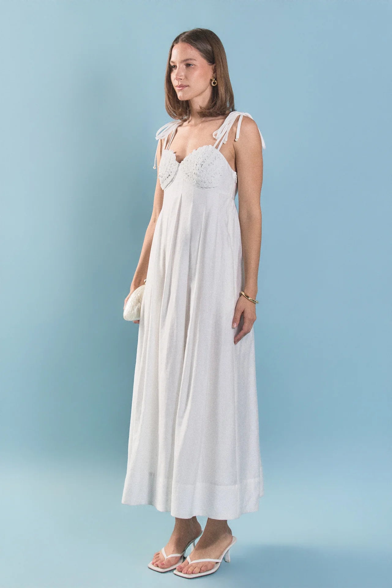 Pearl Seashell Maxi Dress