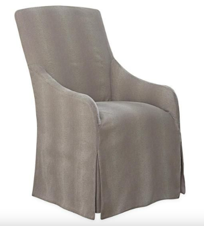 Coverall Chair in Pewter with Mint Trim