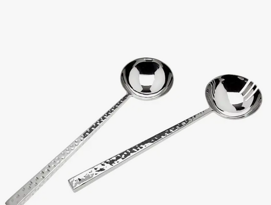 Hammered Salad Serving Set