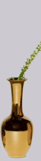 Metallic Gold Porcelain Mini Vase