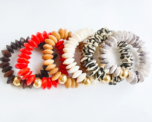 Heishi Bone Bracelet