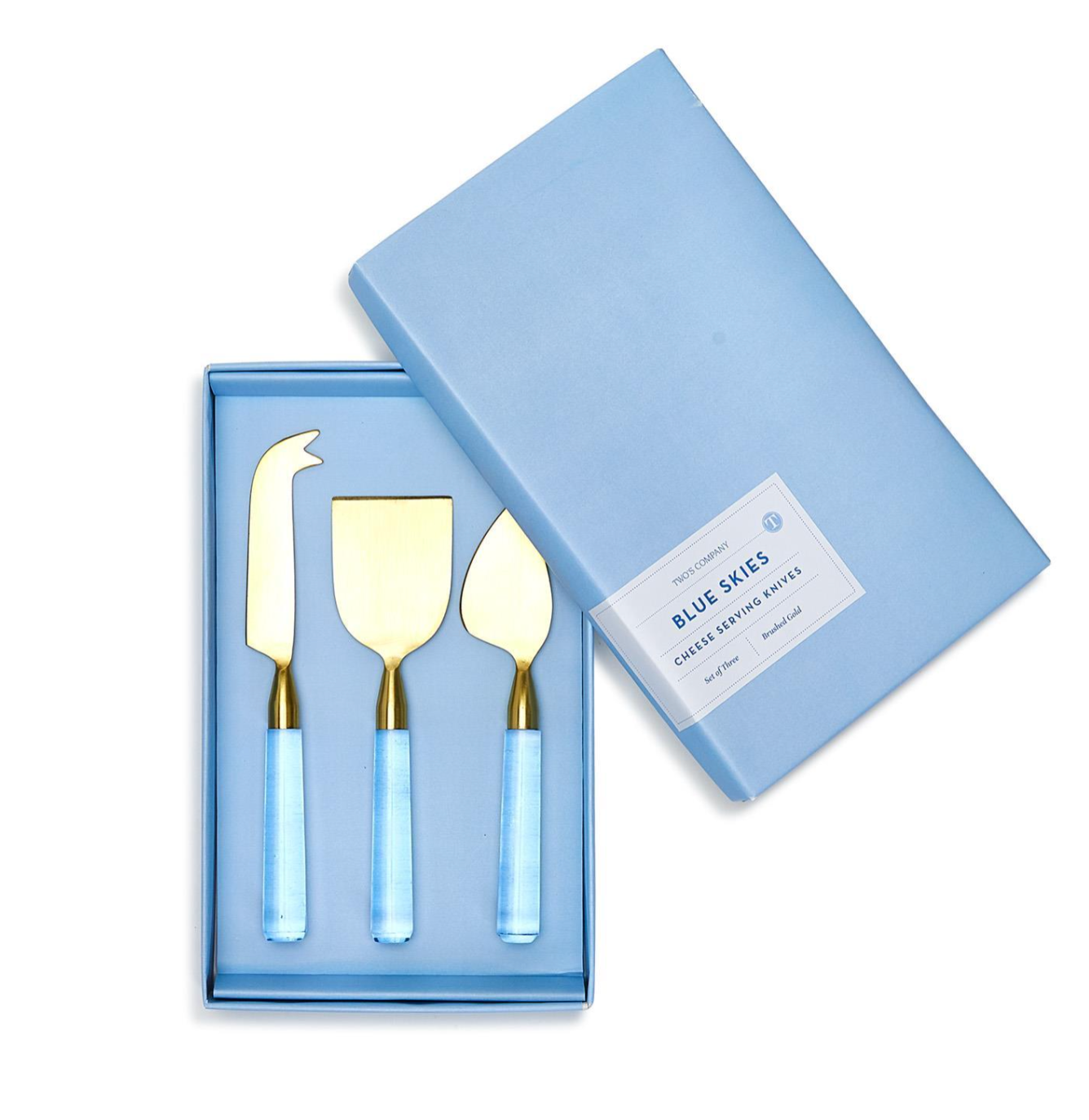 Blue Skies Cheese Knives Set