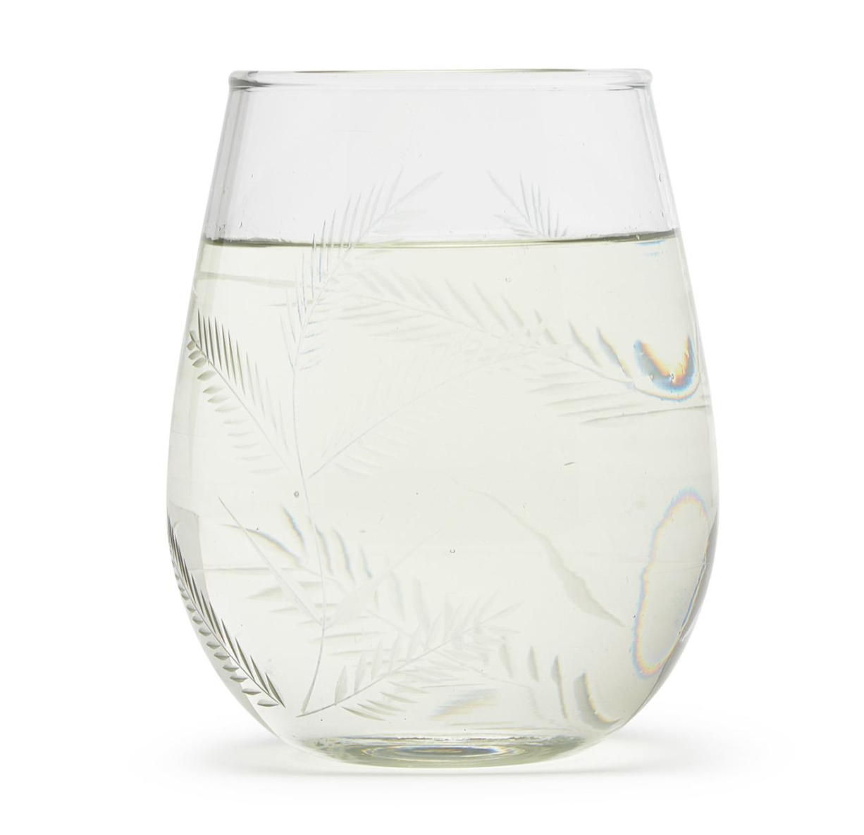 Fern Stemless Wine Glass, Set of 4