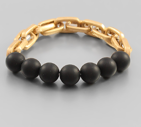 Ball & Chain Stretch Bracelet