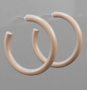 Natural Hoop Earrings