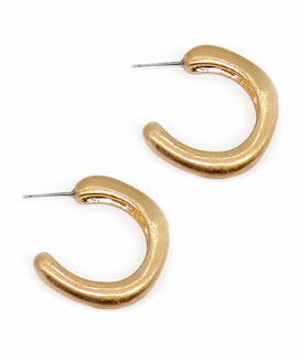 Simple Gold Hoop Earring