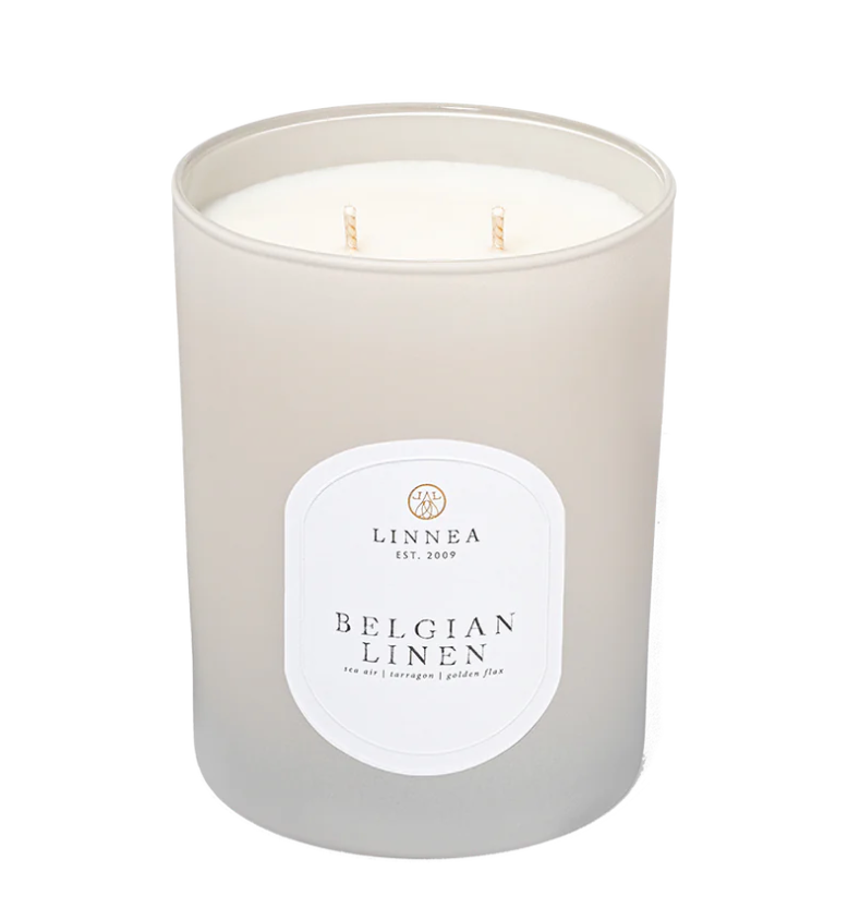 Belgian Linen 2 Wick Candle