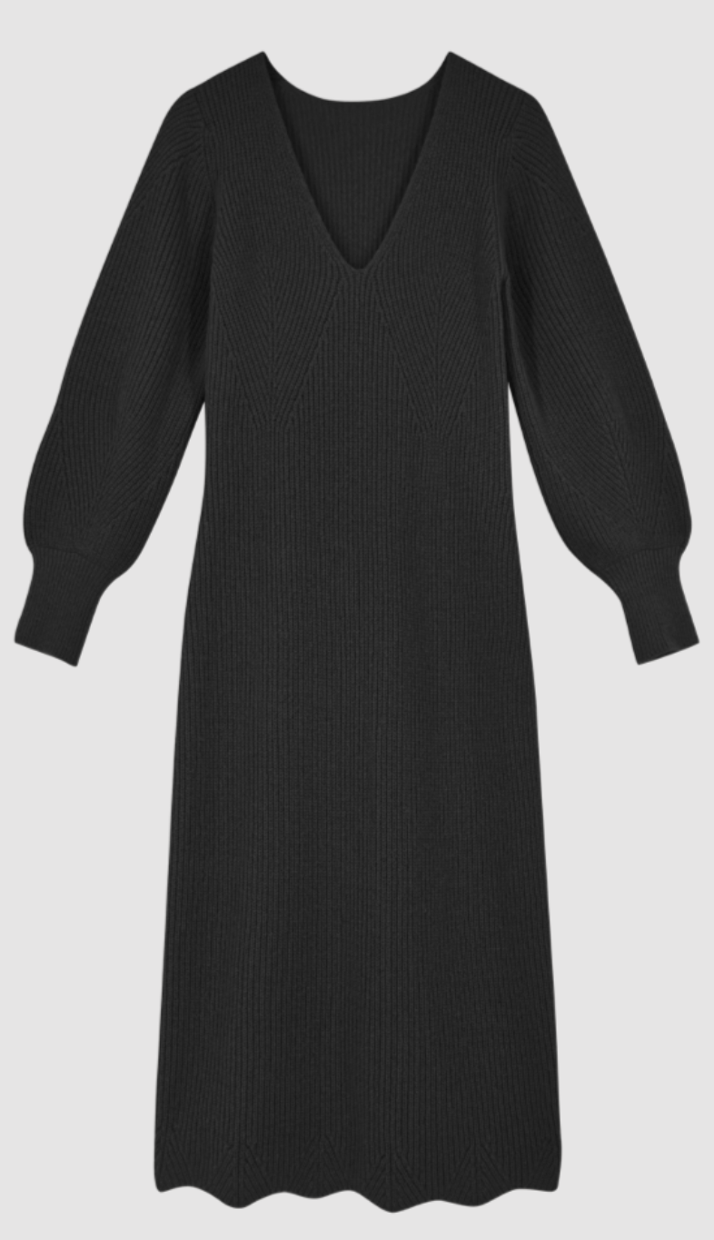 Bellagio Knit Dress In Black