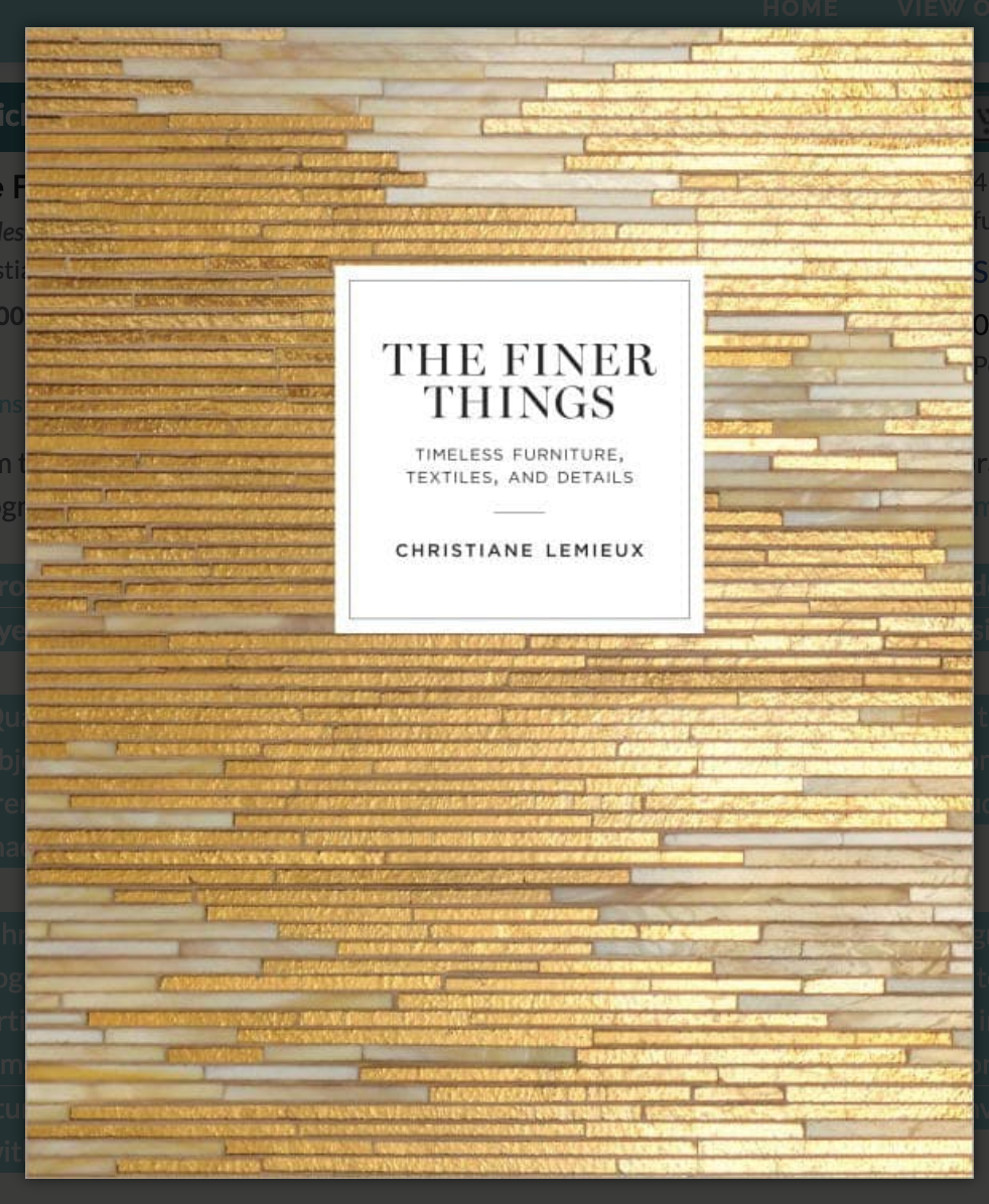 The Finer Things Book