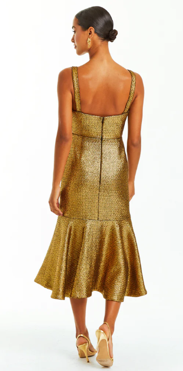 Jody Gold Tweed Midi Dress