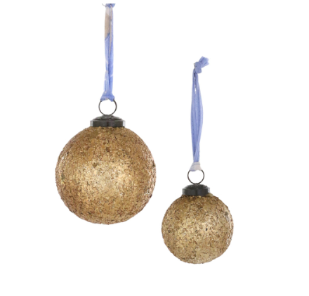 Crushed Glass Bauble Ornament