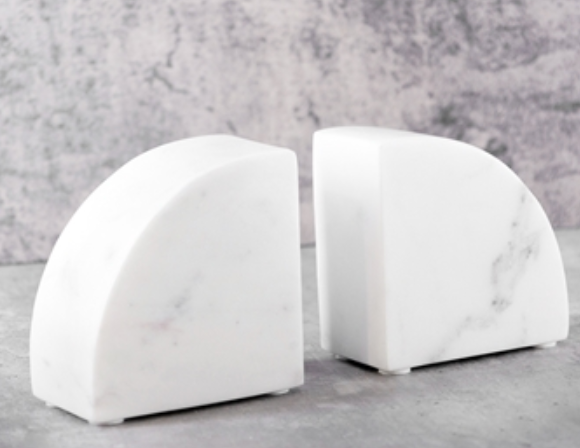 Marble Bookends-Pair
