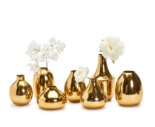 Gold Plated Vases